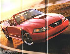 2001 Ford MUSTANG / FOCUS / ZX2 Sales Brochure / Catalog w/ Color Chart: GT,NOS picture