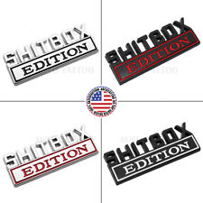 2Pcs ShitBox Edition 3D Car Truck Emblem Funny Badge Sticker Decal Decorate picture