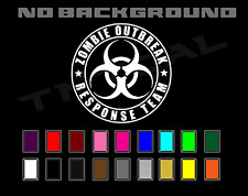 Zombie Outbreak Response Team Biohazard Symbol Car Truck Decal Sticker Vinyl  picture
