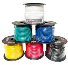 14 Gauge Primary Wire 6 Roll Assortment Pack 100 Ft of Copper Clad Aluminum 12V picture