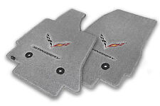 Lloyd ULTIMAT Greystone FLOOR MATS C7 and STINGRAY logos 2014 to 2019 Corvette picture