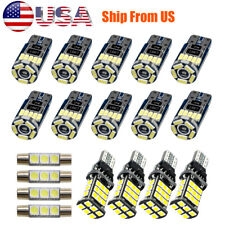 18PCS For 2007-2021 Toyota Tundra White Auto Interior LED Light Bulb Package Kit picture