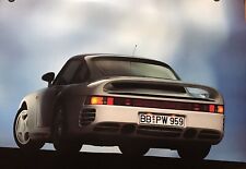 PORSCHE 959 Car Poster Very High Quality Rene Staud Germany Stunning picture