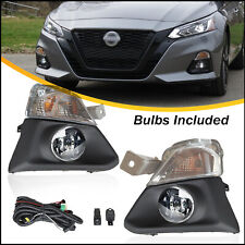 Front Fog Lights W/Harness+ Turn Signal Lamp W/Bulbs Fit 2019-2022 Nissan Altima picture