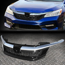 FOR 16-17 HONDA ACCORD SEDAN SPORT STYLE FRONT BUMPER UPPER HOOD GRILLE CHROME picture