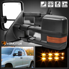 Fits 2007-2021 Toyota Tundra Power Heated Tow Mirrors+LED Signal Lights+Blind picture