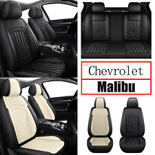 Car 2/5Seat Covers Cushion PU Leather For Chevrolet Malibu 2009-2024 Black/Beige picture