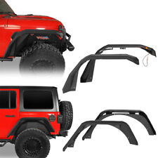 Front / Rear Flat Fender Flares Wheel Mud Guard Fit 2018-2024 Jeep Wrangler JL picture