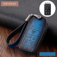 Retro Leather Car Key Fob Case Cover For VOLVO S40 S60 S70 S80 S90 V40 V60 XC60 picture