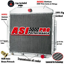 ASI 4-Row Aluminum Radiator For 1957-1960 Ford F100 Truck 3.6L 4.4L 4.8L 5.8L AT picture