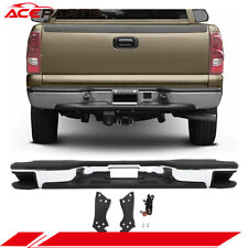 Complete Chrome Rear Complete Bumper Cover Replacement For Chevy Sliverado 99-07 picture
