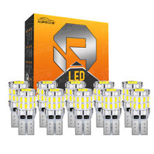 AUIMSOCO T10 LED License Plate Light Bulbs Super Bright White 168 2825 194 10Pcs picture