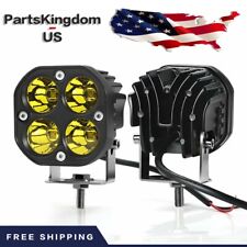 NEW 2PCS LED Work Light 40w Spot Pods bar Driving Amber Fog Lamp Offroad Truck picture