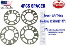4PCS UNIVERSAL WHEEL SPACER FIT 4 LUG & 5 LUG THICKNESS: 3MM (1/8”) picture