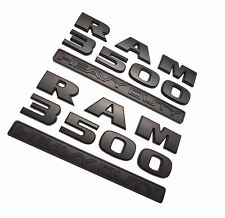 2x OEM Matte Black HEAVY DUTY Emblem RAM 3500 Badges 3D for RAM3500 Genuine picture