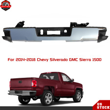For 2014-2018 Chevy Silverado GMC Sierra 1500 Rear Bumper Assembly Chrome Steel picture