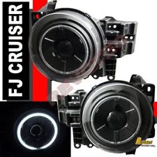 Black G3 Halo Angel Eye Projector Headlights For 2007-2014 Toyota FJ Cruiser picture