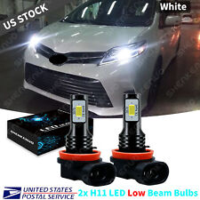For Toyota Sienna 2011-2020 - 2x H11 6000K White LED Headlight Bulbs Low Beam picture