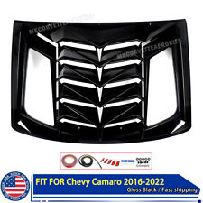 Lambo Style For 16-2022 Chevrolet Camaro Painted Rear Window Louver Shade Black picture