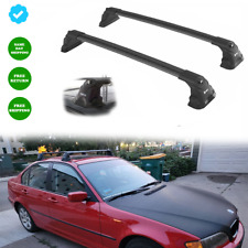 To Fits BMW 3-SERIES E46 sedan 1998-2005  Roof Rack Cross Bar Black Set picture