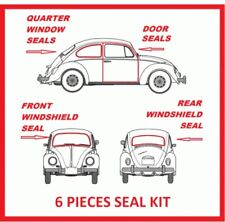 Volkswagen VW BUG Beetle 1972 - 1979 Door and Window Rubber seals 6 Pieces picture