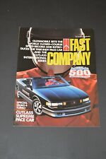 1988 OLDSMOBILE FAST COMPANY Brochure Indianapolis 500 Quad 4 Pace Car Aerotech picture