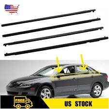 4Pcs For 2004-2012 Mazda 6 Weatherstrips Window Trim Belt Outer Sealing Strips picture
