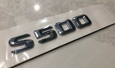 1X CHROME S500 Fits Mercedes Rear Trunk Emblem Logo Badge Letters Numbers picture