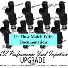 1% Flow Match Bosch UPGRADE Fuel Injectors (8) For 96-00 7.4 454 GM 2500 3500 picture