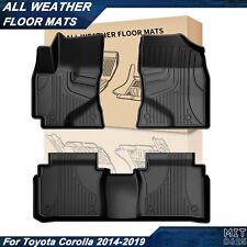 Car Floor Mats TPE Liners Carpet All Weather For 2014-2019 Toyota Corolla Sedan picture