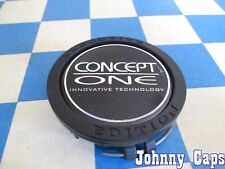 CONCEPT ONE Wheels [78]  USED BLACK Center Cap # 2204000125  (QTY. 1)   picture