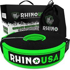 Rhino USA Recovery Tow Strap 3in x 30ft Heavy Duty - 31,518lb Break Strength picture