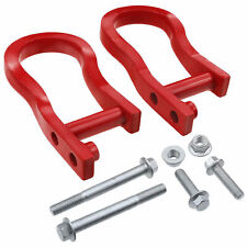 Pair (2) Red Tow Hooks for Chevy Silverado GMC Sierra 1500 2007-2019 84192871 picture