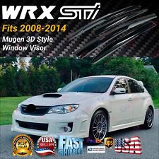 Fit 08-14 Subaru WRX STI 3D MUGEN Style Window Visor Rain Wind Vent Guard Shade picture