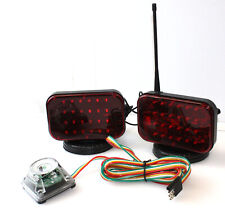 48 LED Wireless Tow Light Kit w/Magnetic Base Cordless Waterproof Haul Truck RV picture