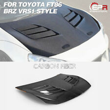 For Toyota FT86 Fit Subaru BRZ VRS1 Style Carbon Fiber Vented Front Car Hood picture