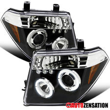 Fit 2005-2008 Frontier Pathfinder Black LED Halo Projector Headlights Lamp 06 07 picture