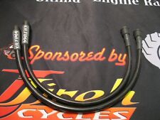 Ultima Black Spark Plug Wire Set For Evolution Touring Early Model FLH 1985-1998 picture