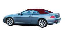 BMW 6 Series Convertible Soft Top Replacement E64 HAARTZ BURGUNDY Cloth 04-10 picture