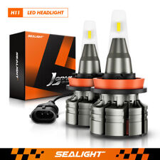 SEALIGHT H11 LED Headlight Kit Low Beam Bulb Super Bright 6500K CSP White 6000LM picture