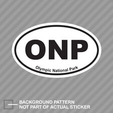 Olympic National Park Oval Sticker Decal Vinyl Euro ONP picture