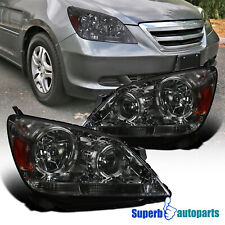 Fits 2005-2007 Honda Odyssey Smoke Headlights Turn Signal Replacement Left+Right picture