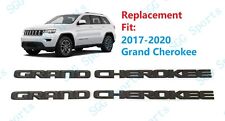 2pcs Set Jeep Grand Cherokee Side Door Black Replacement Emblem Mopar 2017-2021 picture
