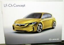 2009 Lexus LF-Ch Full Hybrid Concept Car Brochure Handout picture