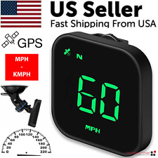 Digital Car HUD GPS Speedometer Head Up Display MPH KMH Compass Overspeed Alarm picture