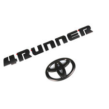 2PCS Set Overlay Matte Black Out 4Runner Emblem Badge Fit For 2014-2021 Toyota picture