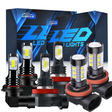 For Nissan Rogue 2008 -2013 - 6PC 6000K Combo LED Headlights+Fog Light Bulbs Kit picture