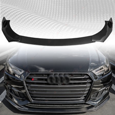 For AUDI A4 A5 A6 A7 S4 S5 Front Bumper Lip Spoiler Splitter Carbon Fiber Look picture