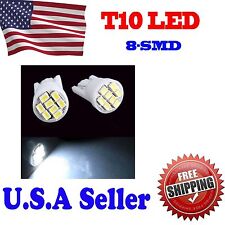 20 X Cool White T10 Wedge 8smd LED Car Side Marker/License Plate Light Lamp Bulb picture