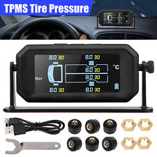 Wireless Solar TPMS LCD Car Tire Pressure Monitoring System + 6 External Sensors picture